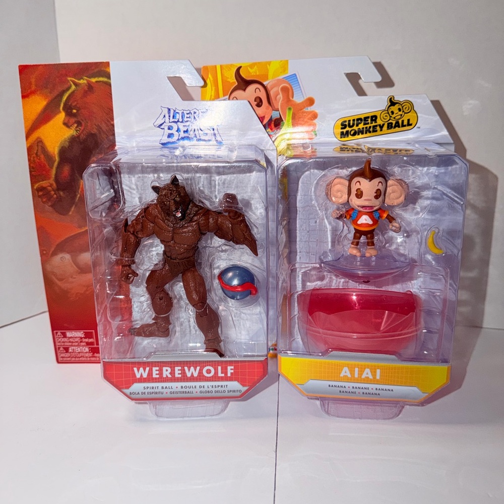 Lot Of 2 JAKKS Pacific Sega Vinyl Figures: Werewolf AND AIAI NIB
